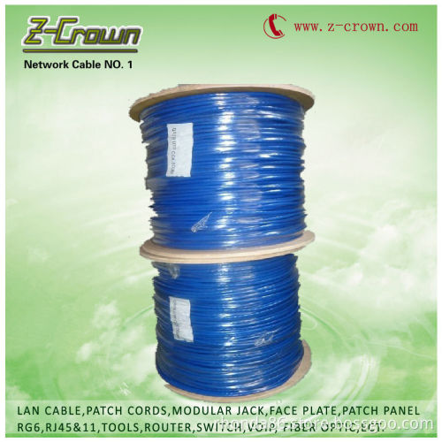 factory supply Cat5e and cat6 utp and ftp cable PVC Jacket 305m